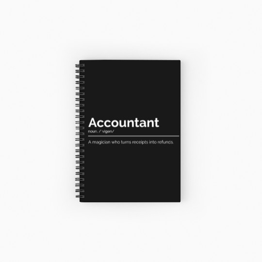 Accountant Definition Magician Spiral Notebooks   Ruled Line