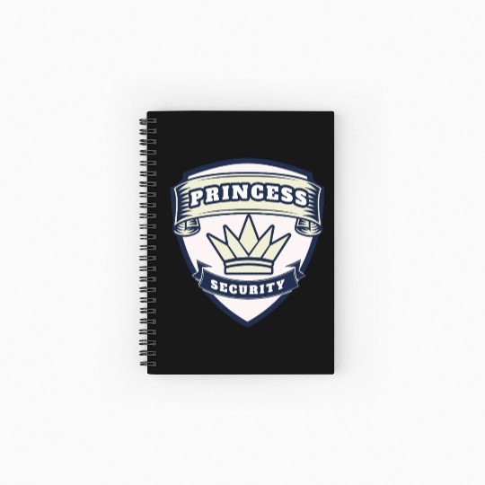 princess security birthday Spiral Notebooks   Ruled Line