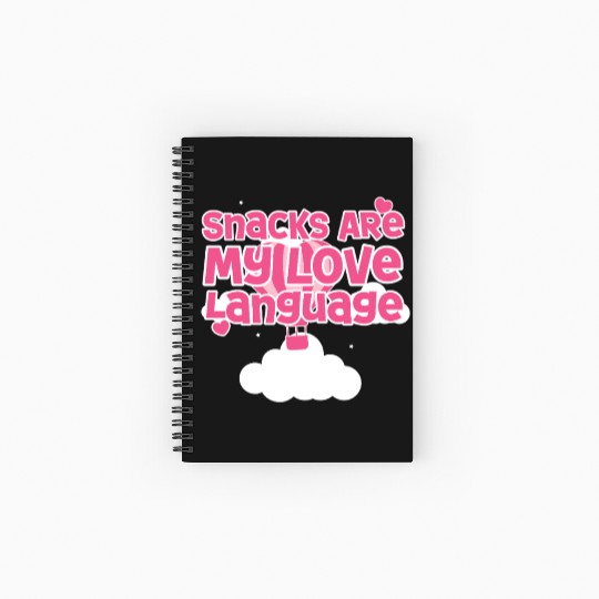 Snacks Are My Love Language Spiral Notebooks   Ruled Line