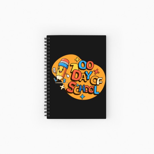 100th Day Of School Toddlers Girls Spiral Notebooks   Ruled Line