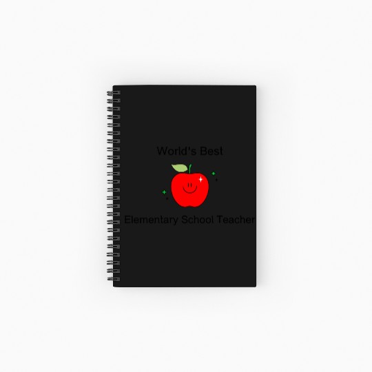 World's Best Elementary School Teacher Spiral Notebooks   Ruled Line