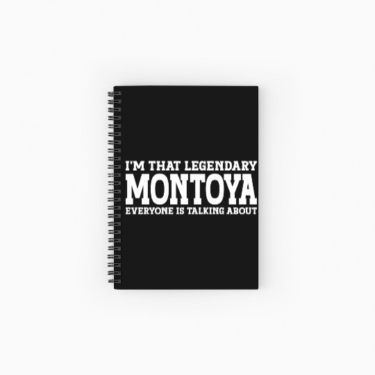 Montoya Surname Team Family Last Name Montoya Spiral Notebooks   Ruled Line