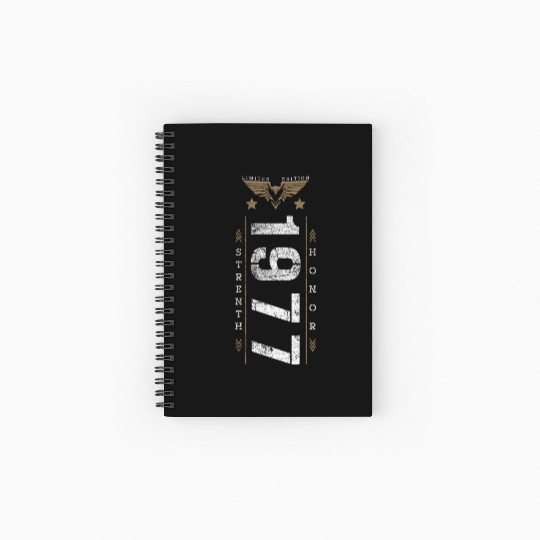 Limited Edition 1977 Strength and Honor Birthday Spiral Notebooks   Ruled Line