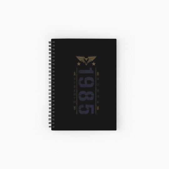 Limited Edition 1985 Birthday Strength and Honor Spiral Notebooks   Ruled Line
