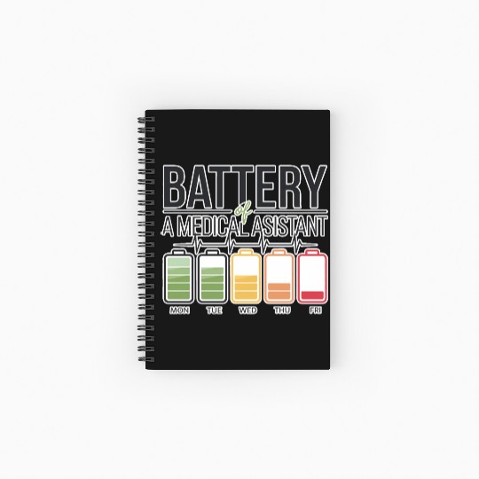 Battery Of A Medical Assistant 3 Spiral Notebooks   Ruled Line