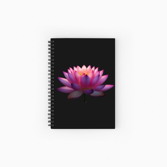 Serene Lotus Bloom Spiral Notebooks   Ruled Line