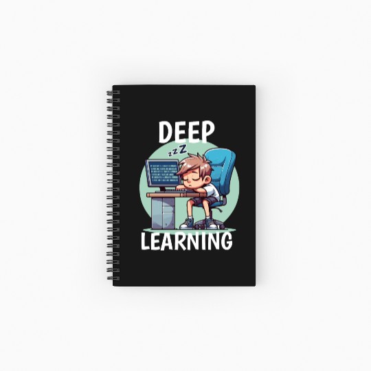 Deep Learning – Sleeping Data Scientist, AI Spiral Notebooks   Ruled Line
