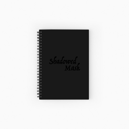 Shadowed Mask Name Spiral Notebooks   Ruled Line