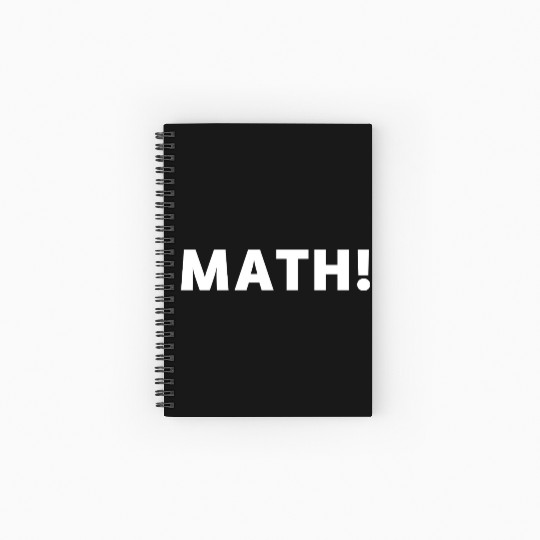 Math! Spiral Notebooks   Ruled Line