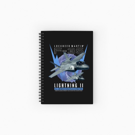 F-35 LightningIi 5Th Gen Stealth Fighter Spiral Notebooks   Ruled Line
