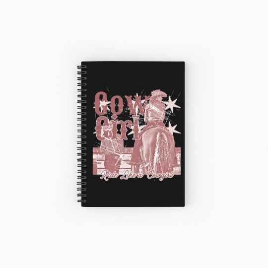 Wild West Cowgirl Spiral Notebooks   Ruled Line