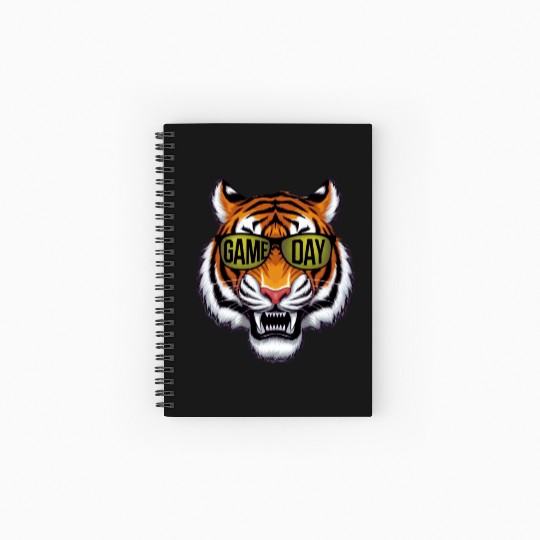 Tiger Jungle Game Day Tiger Lover Jungle Spor Spiral Notebooks   Ruled Line