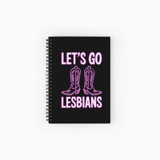 Let’s Go Lesbians Subtle Lesbian Pride Spiral Notebooks   Ruled Line