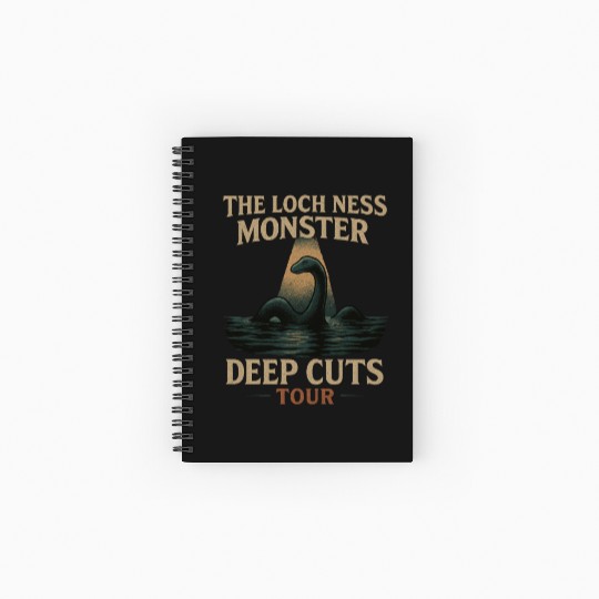 Loch Ness Monster Deep Cuts Tour Spiral Notebooks   Ruled Line