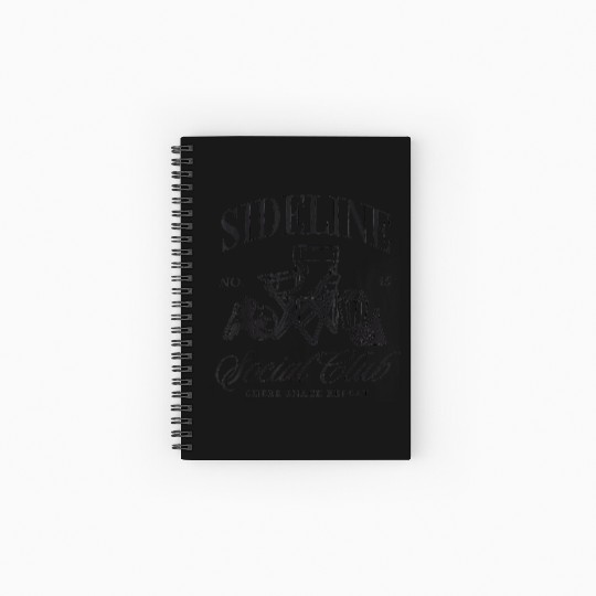 Soccer Mom Sideline Club Women Game Day Vibes Spiral Notebooks   Ruled Line