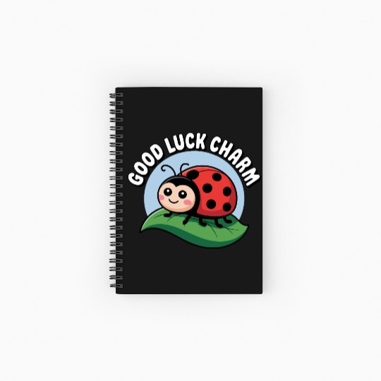 Lucky Ladybug Spiral Notebooks   Ruled Line