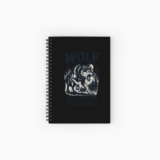 Wolf - The Ultimate Predator Spiral Notebooks   Ruled Line