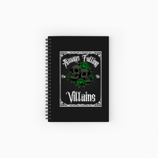 "Embrace the Dark Side – Iconic Villains Graphic T Spiral Notebooks   Ruled Line