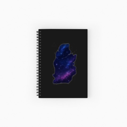 Vibrant Neon Galaxy Sky Spiral Notebooks   Ruled Line