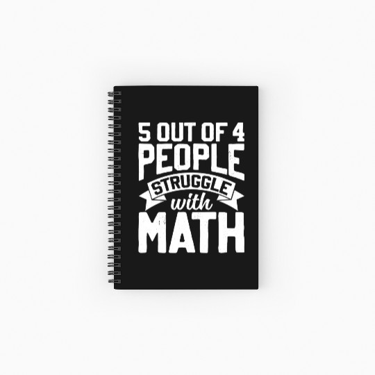 Math teacher joke for mathematics mathematician Spiral Notebooks   Ruled Line