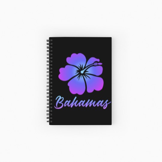 Bahamas Hibiscus Spiral Notebooks   Ruled Line