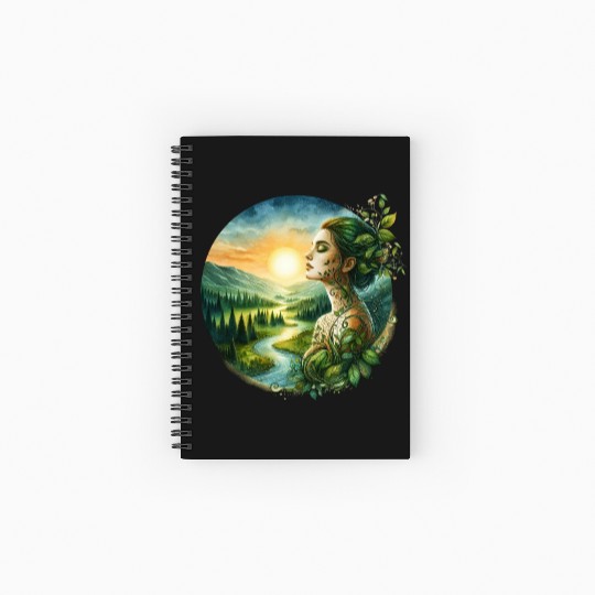 Nature Empress Graphic Spiral Notebooks   Ruled Line