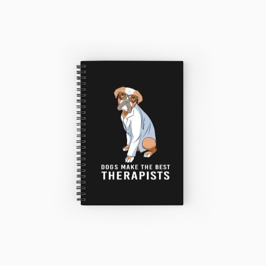 Therapy Dog Psychology Therapist Spiral Notebooks   Ruled Line