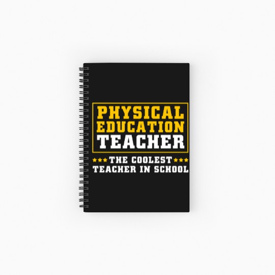 Physical Education Teacher Sports Coach Spiral Notebooks   Ruled Line