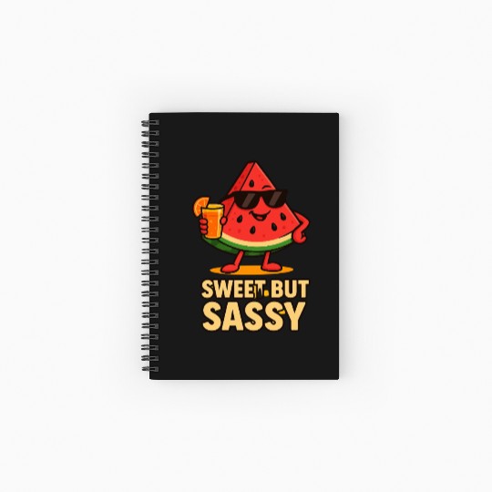 FUNNY WATERMELON Spiral Notebooks   Ruled Line