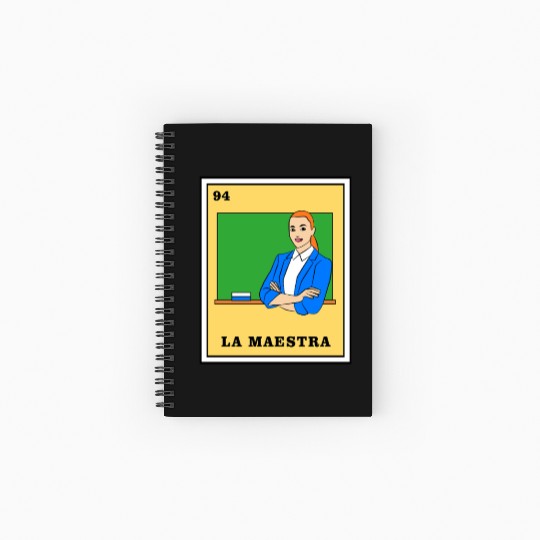 Mexican Lottery La Maestra Spiral Notebooks   Ruled Line