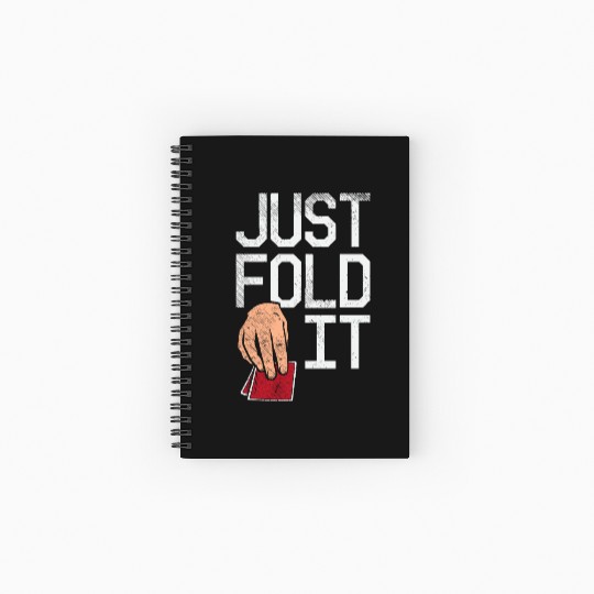 Just Fold It Poker Vibe Spiral Notebooks   Ruled Line