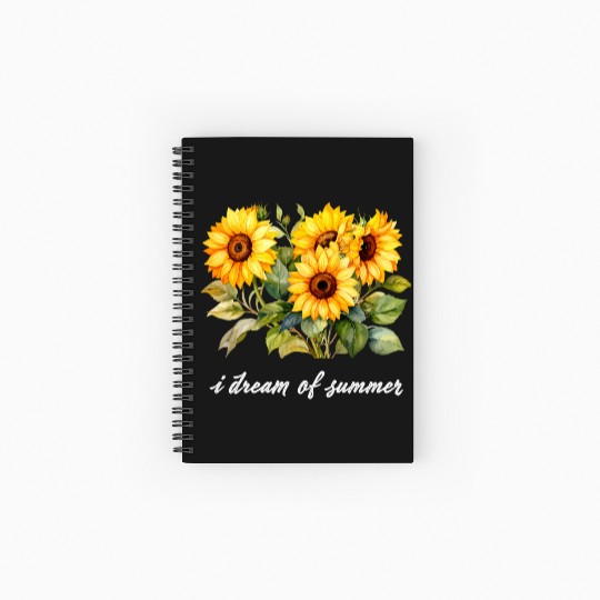Sunflower Summer Dream Spiral Notebooks   Ruled Line