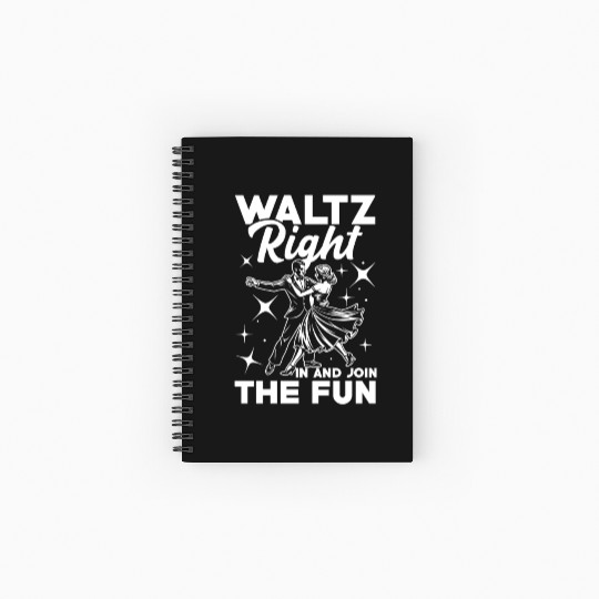 Waltz Right In And Join The Fun Retro Dance Spiral Notebooks   Ruled Line