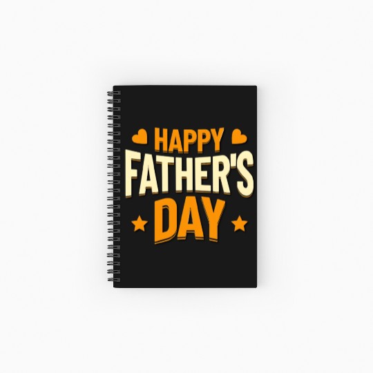 Happy Fathers Day, unique gift for dad, best dad Spiral Notebooks   Ruled Line
