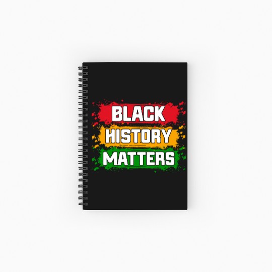 Juneteenth Pride Black History Matters Spiral Notebooks   Ruled Line