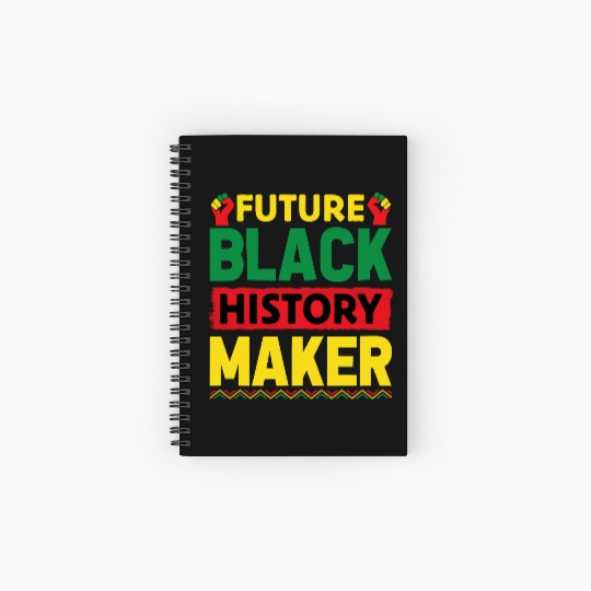 Future Black History Maker Juneteenth Spiral Notebooks   Ruled Line
