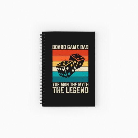 Board game dad Spiral Notebooks   Ruled Line