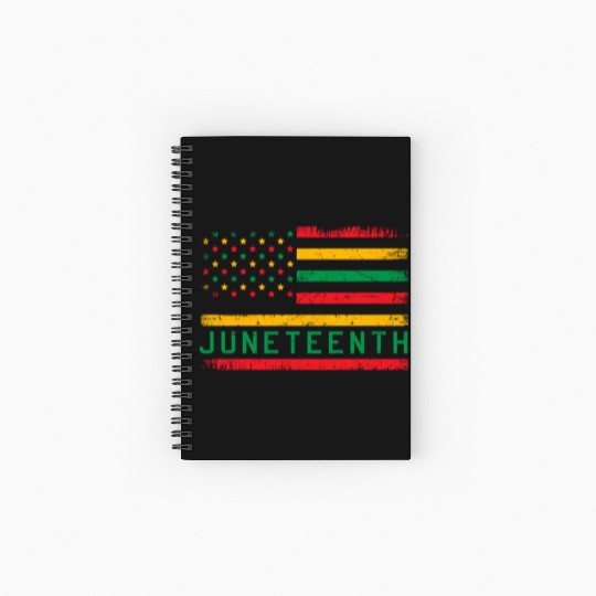 Juneteenth Spiral Notebooks   Ruled Line