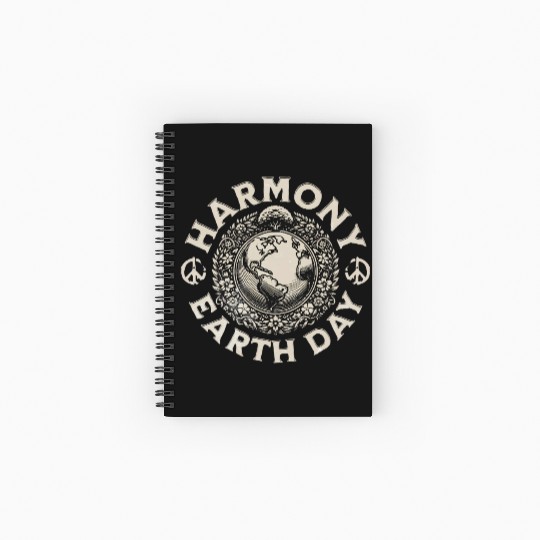 Earth Day Spiral Notebooks   Ruled Line | Harmony with Nature Spiral Notebooks   Ruled Line