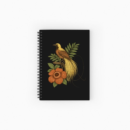 Bird of Paradise Rafflesia Spiral Notebooks   Ruled Line