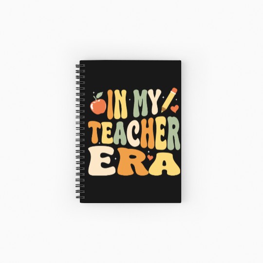 In My Teacher Era, Teacher Appreciation Gift Spiral Notebooks   Ruled Line