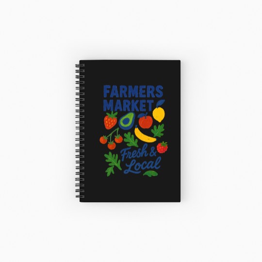 Farmers Market Spiral Notebooks   Ruled Line