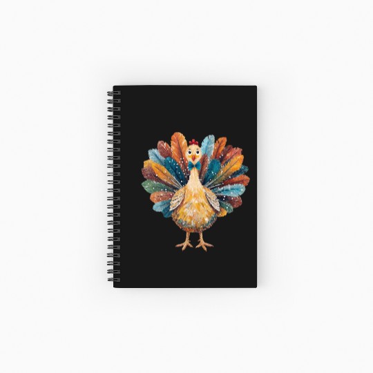 Coquette Thanksgiving Turkey Spiral Notebooks   Ruled Line