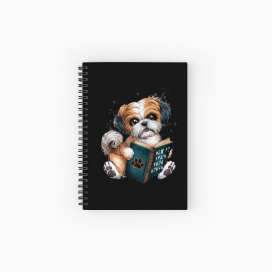 how to train your human dog hund trainer traini Spiral Notebooks   Ruled Line