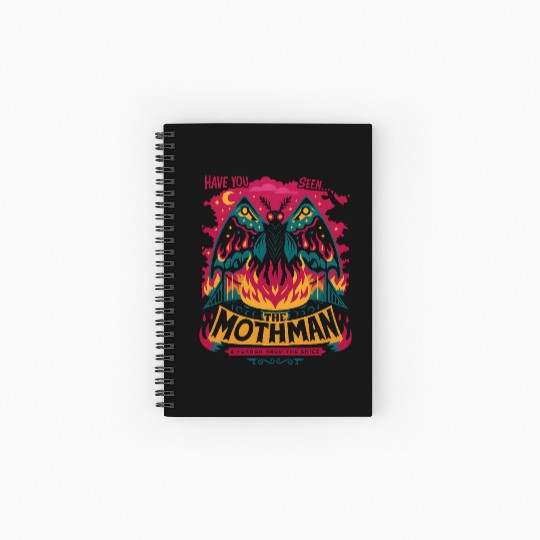 Mothman Black Bridge Have You Seen The Spiral Notebooks   Ruled Line