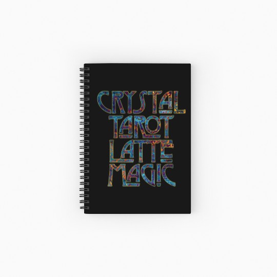 Crystal Tarot Latte Magic-Coffee Coven Collective Spiral Notebooks   Ruled Line