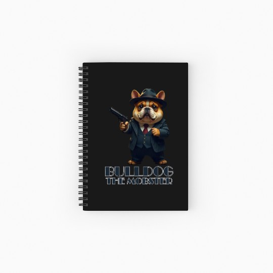 Bulldog the Mobster Spiral Notebooks   Ruled Line