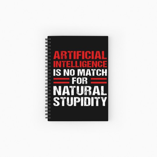 AI Artificial Intelligence Data Science Spiral Notebooks   Ruled Line