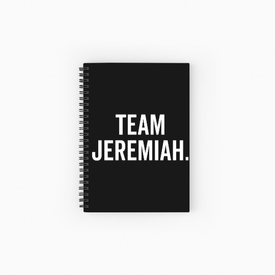 Team Jeremiah Spiral Notebooks   Ruled Line