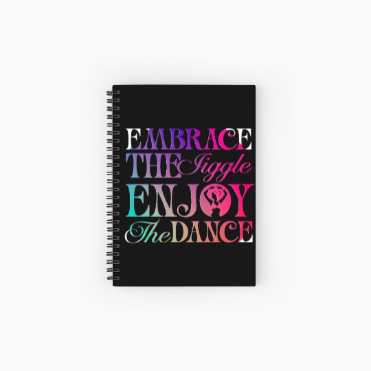 Belly Dancing Persian Dancer Embrace The Jiggle Spiral Notebooks   Ruled Line
